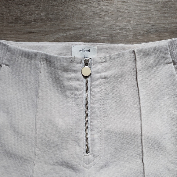 Wilfred Cropped Wide Leg Trousers | Cream - Picture 2 of 5